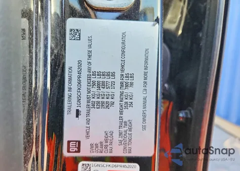 2023 Chevrolet Suburban C1500 Premier from USA, damaged, VIN 1GNSCFKD6PR452020